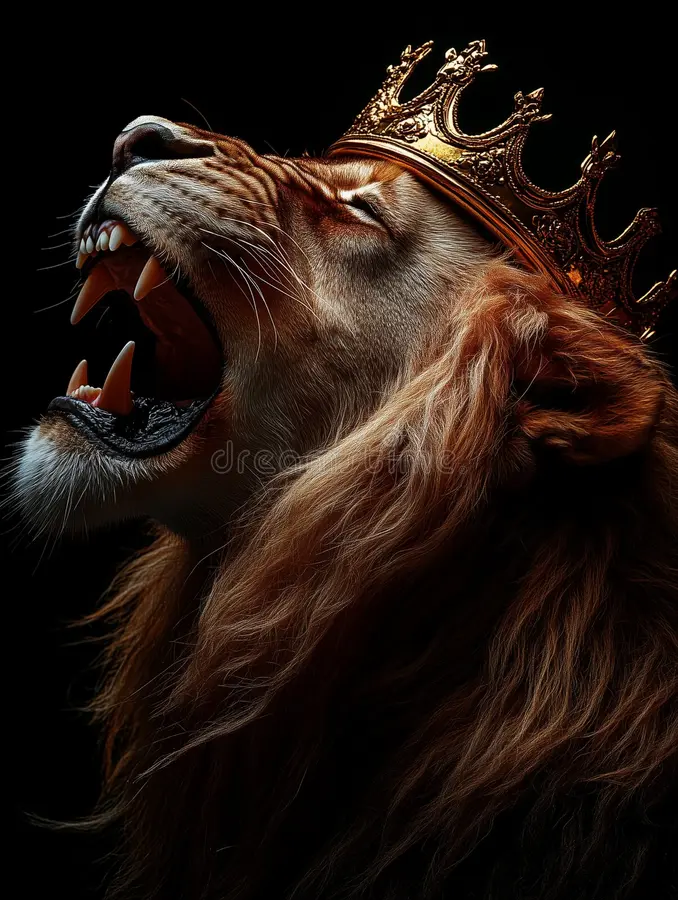 Roaring crowned lion — UGRAMM FITNESS
